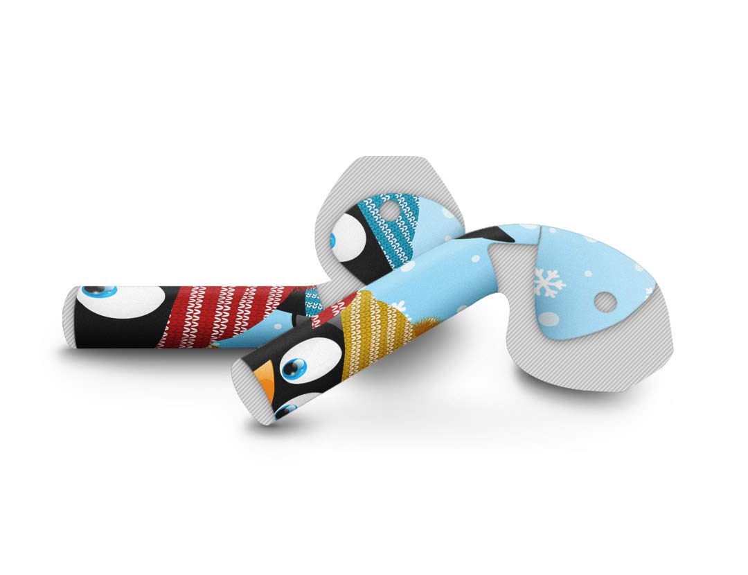 Premium AirPods 1 & 2 Protective Skin Stickers - Cute Penguin Design Decals for AirPods (2016/2019) | Durable Vinyl Cover for Customization & Scratch Protection | Perfect for Daily Use, Travel & Gifts
