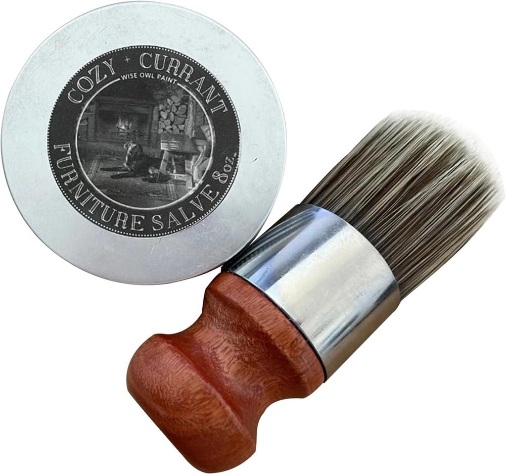 VelaWax Renewal Kit - Original Leather Repair Cream & Evergloss Furniture Salve for Leather, Wood, Furniture - Includes Brush & Essential Oils Balm (1pc) - Perfect for Leather Sofa Restoration, Wood Furniture Polish & Home Maintenance