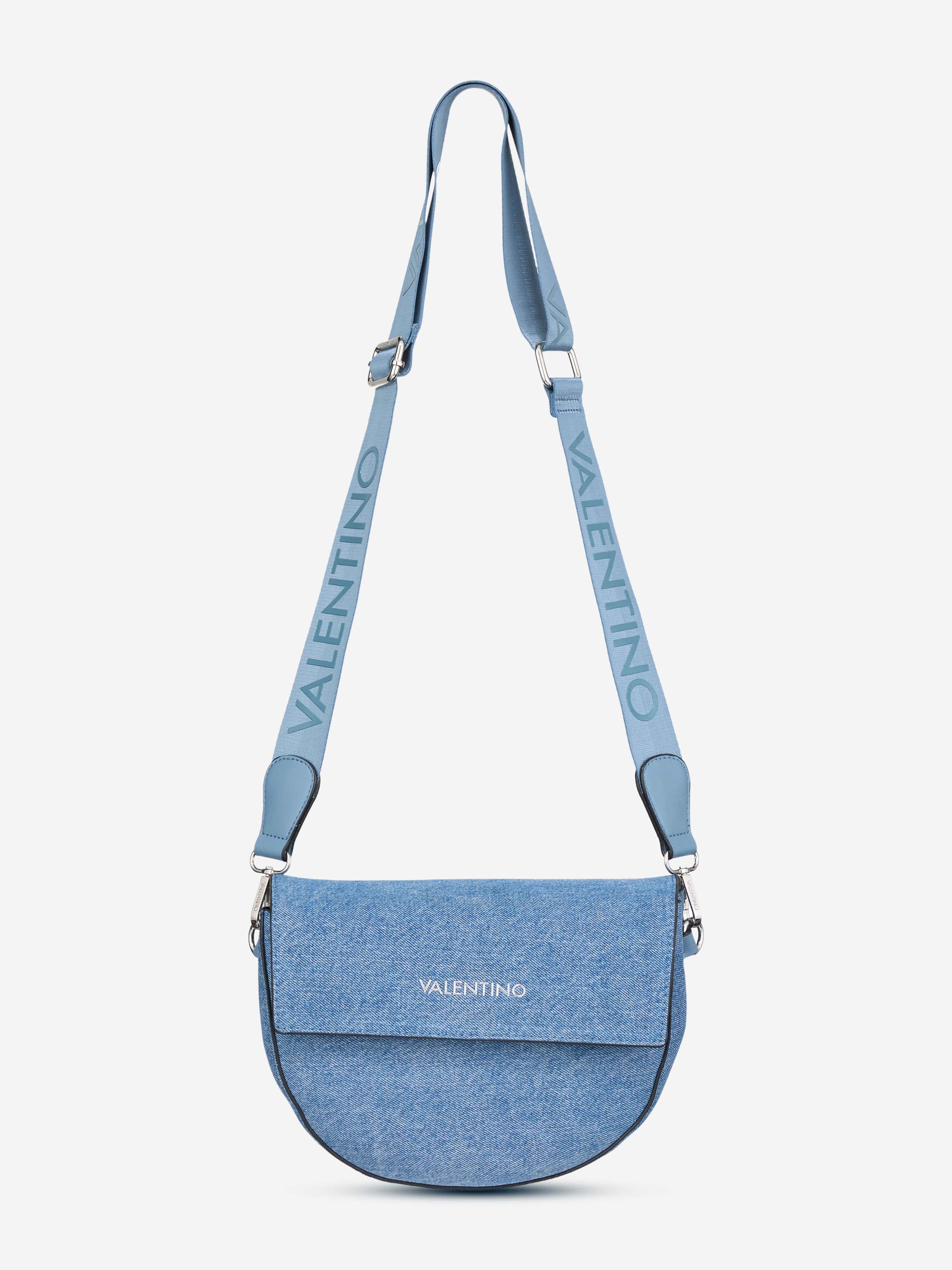 Bigs Denim Flap Bag in Blue (24.5cm) - Stylish Crossbody Purse for Women, Perfect for Daily Use, Travel & Shopping