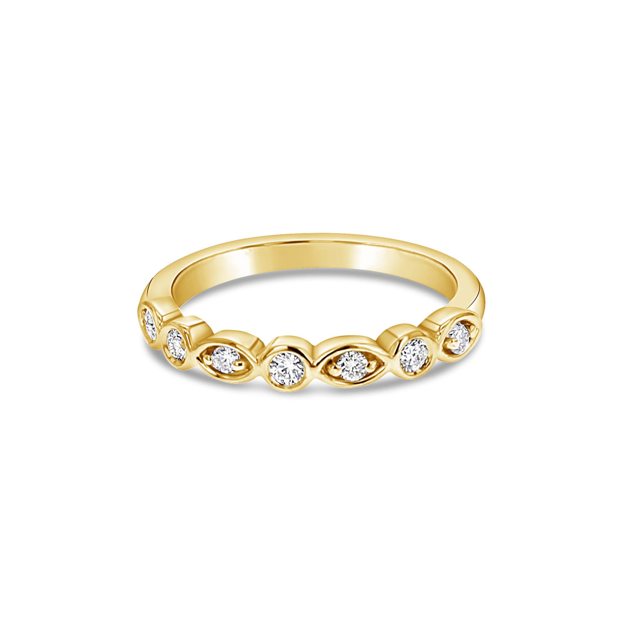 Antique Style Diamond Ring .14cttw in 14K White, Rose, or Yellow Gold - Elegant Vintage Jewelry for Engagement, Wedding, Anniversary & Special Occasions