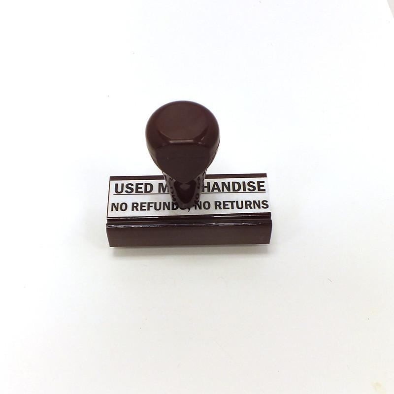 Vintage No Refunds No Returns Stamp - 2 Custom Styles for Business & Office Use | Perfect for Retail, Flea Markets & Online Sellers