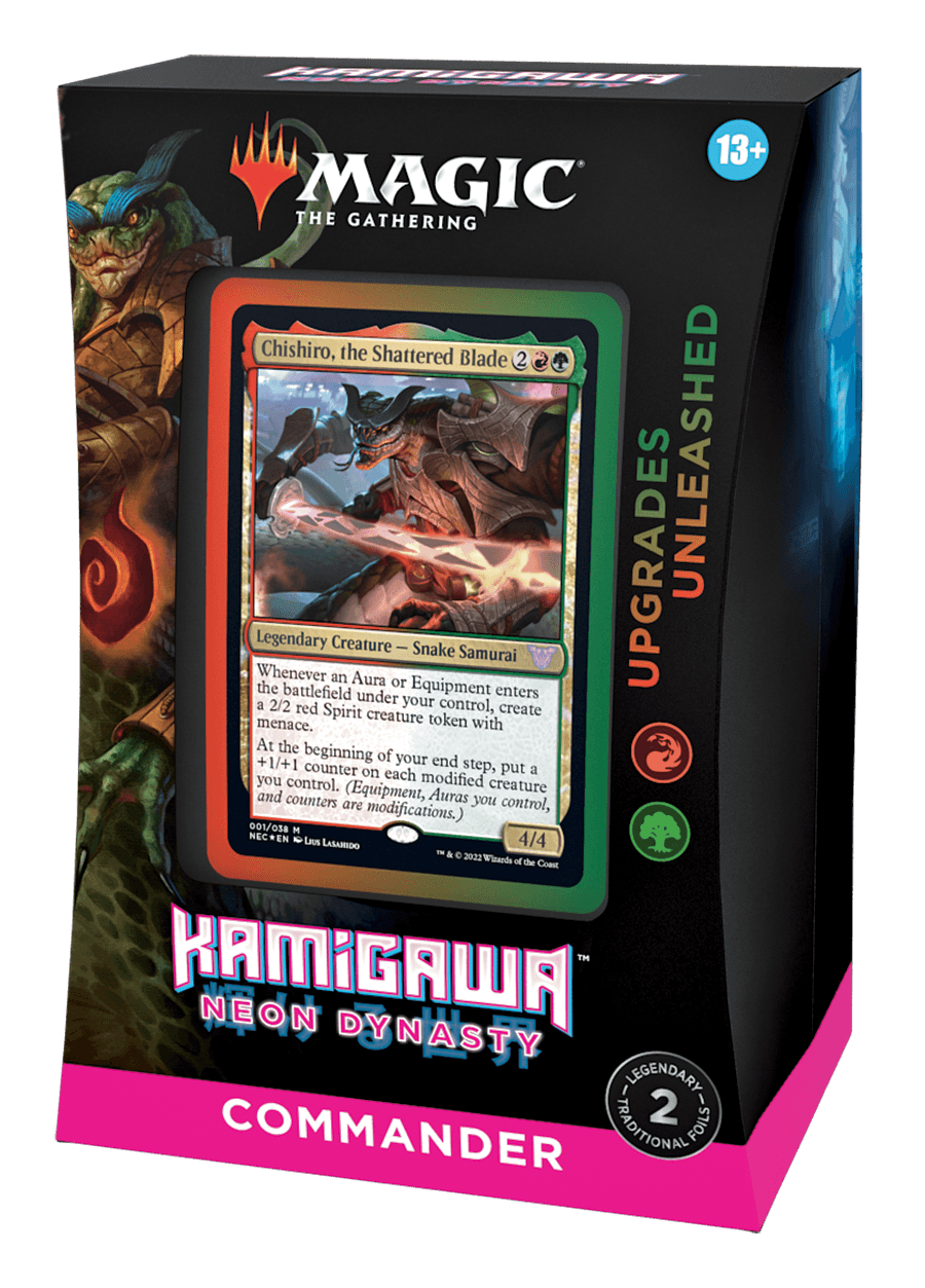 Magic: The Gathering Kamigawa Neon Dynasty Commander Deck - Upgrades Unleashed | Premium MTG Cards for Commander Format | Perfect for Competitive Play & Collectors