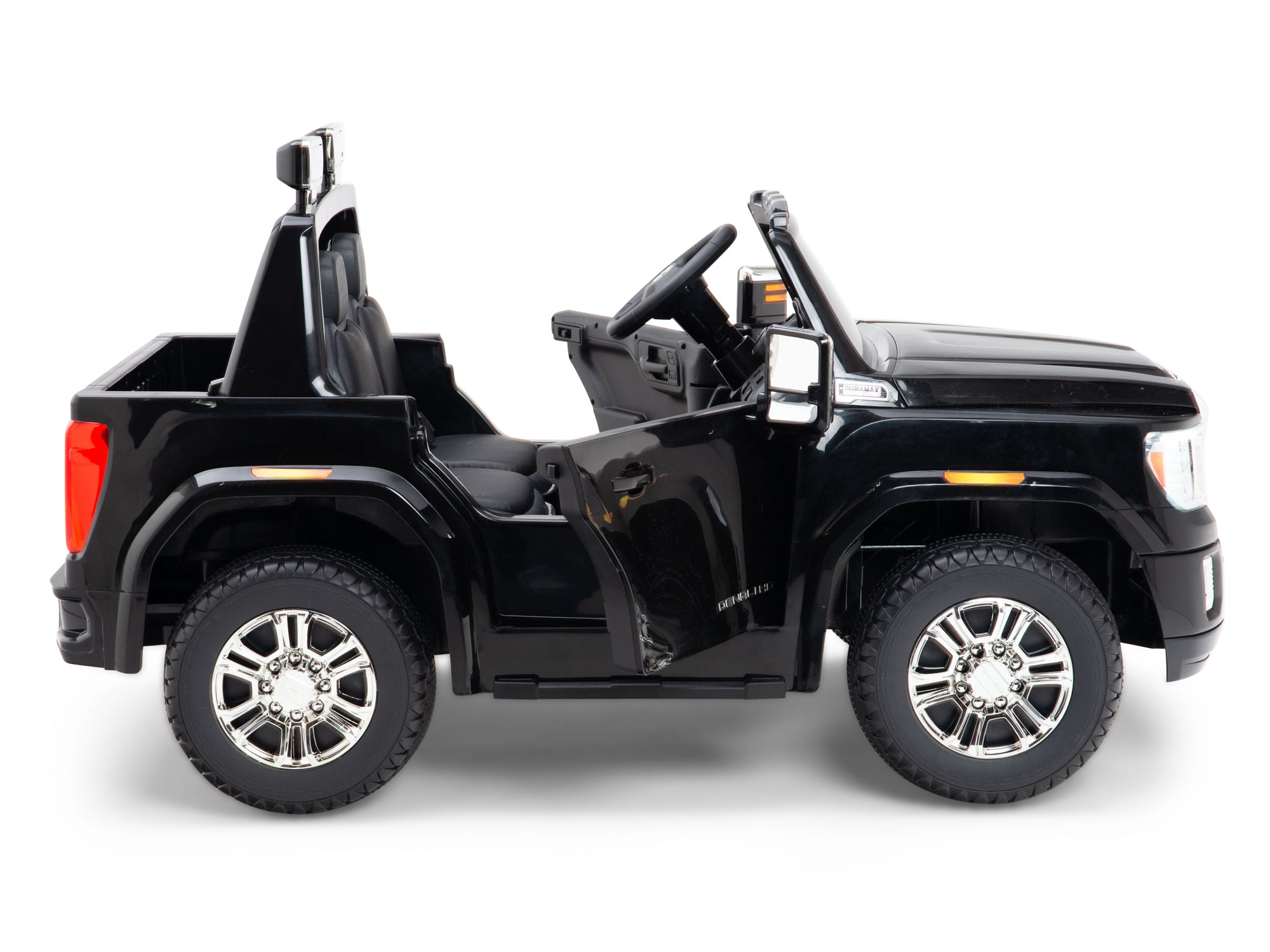 12V GMC Sierra Denali Kids Electric Ride On Truck with Parent Remote Control - Black - Perfect for Outdoor Play, Birthday Gifts & Backyard Adventures