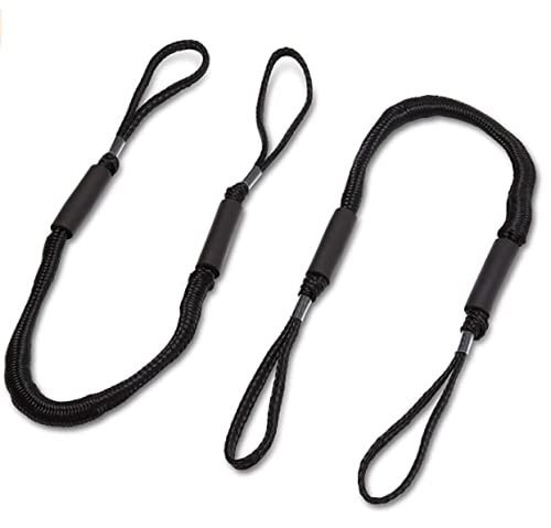 Fanlinsion Heavy Duty Boat Bungee Dock Lines - 2 Pack Marine-Grade Shock Absorbing Mooring Ropes for Jet Skis, SeaDoo, Yamaha WaveRunner, Kayaks & Pontoons - Ideal Boat Accessories & Boating Gifts for Men (Perfect for Docking, Anchoring & Watercraft Protection)