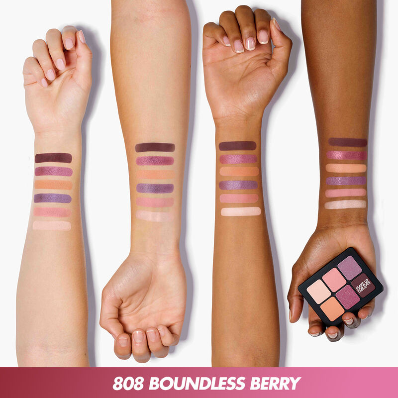 808 Boundless Berry Artist To Go Eyeshadow Palette - 12 Highly Pigmented Matte & Shimmer Shades, Vegan & Cruelty-Free Makeup for Professional & Everyday Looks | Perfect for Travel, Parties, and Photo Shoots