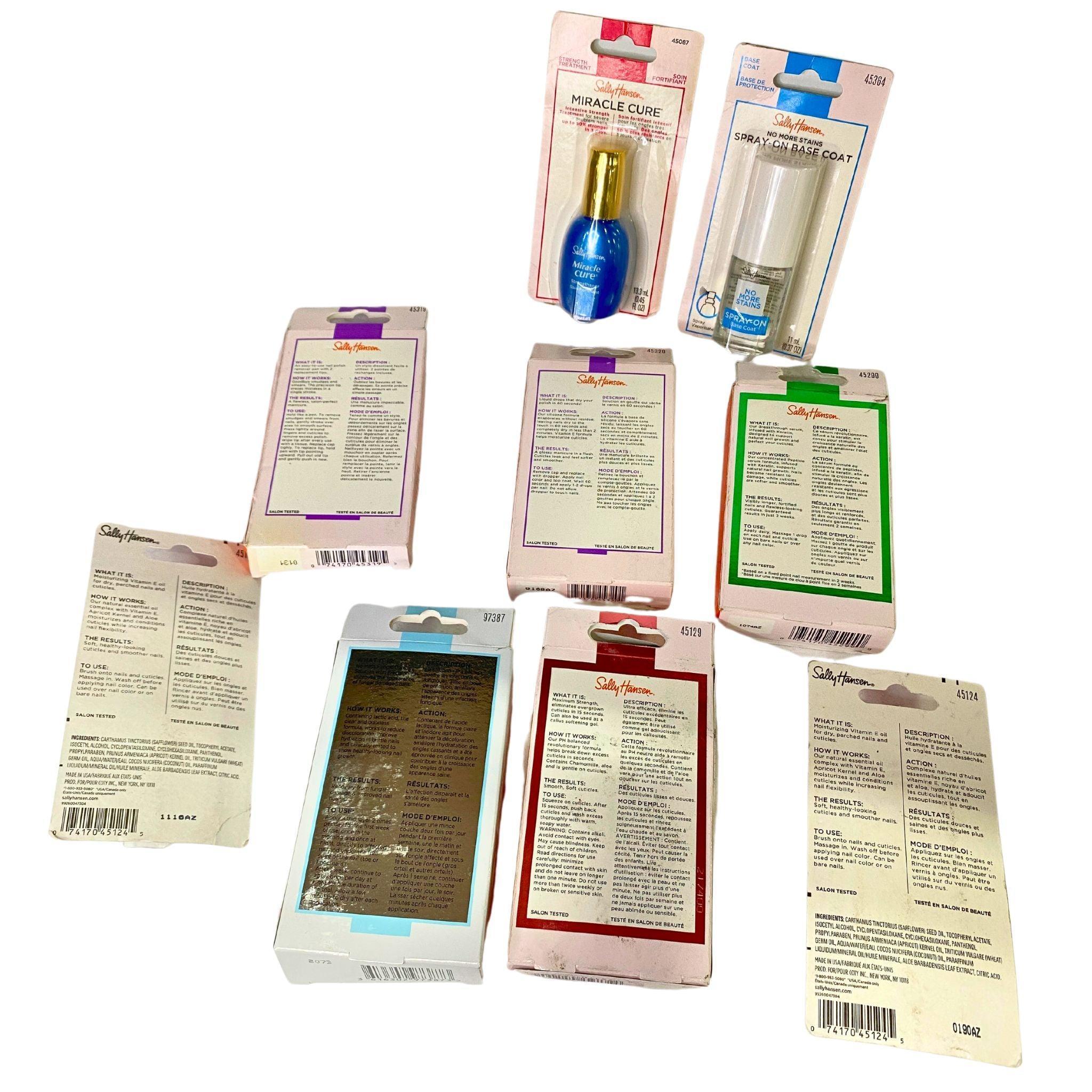Sally Hansen Assorted Nail Treatments - 50 Pcs Lot for Strong, Healthy Nails | At-Home Manicure & Professional Salon Use