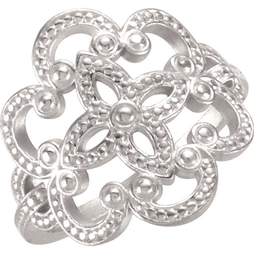 Etruscan Style Sterling Silver Granulated Chandelier Necklace - Handcrafted Jewelry for Women, Perfect for Weddings, Parties & Special Occasions