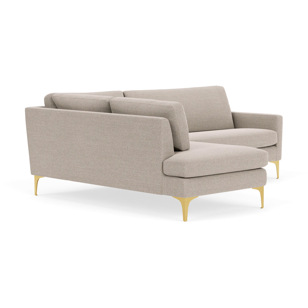 Astha Fabric Left Corner Sofa - Modern L-Shaped Sectional Couch for Living Room, Lounge & Small Spaces | Comfortable Home Furniture for Relaxing & Entertaining