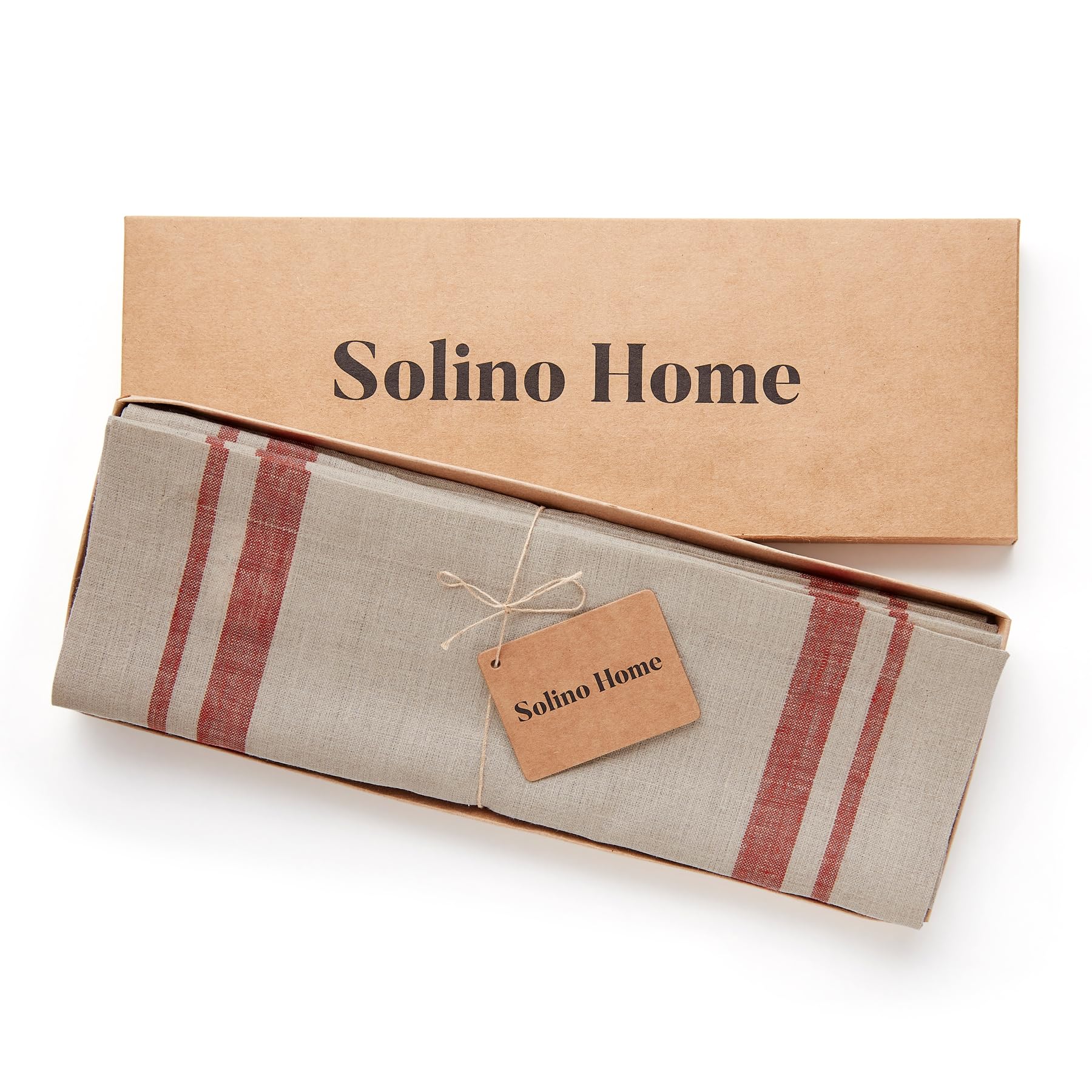 Solino Home French Stripe Linen Placemats Set of 4 - 14