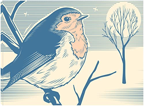 Woodcut Of Robin