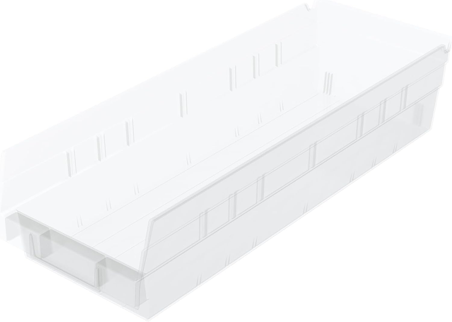 Akro-Mils 30138 Heavy Duty Clear Plastic Shelf Bins - 18