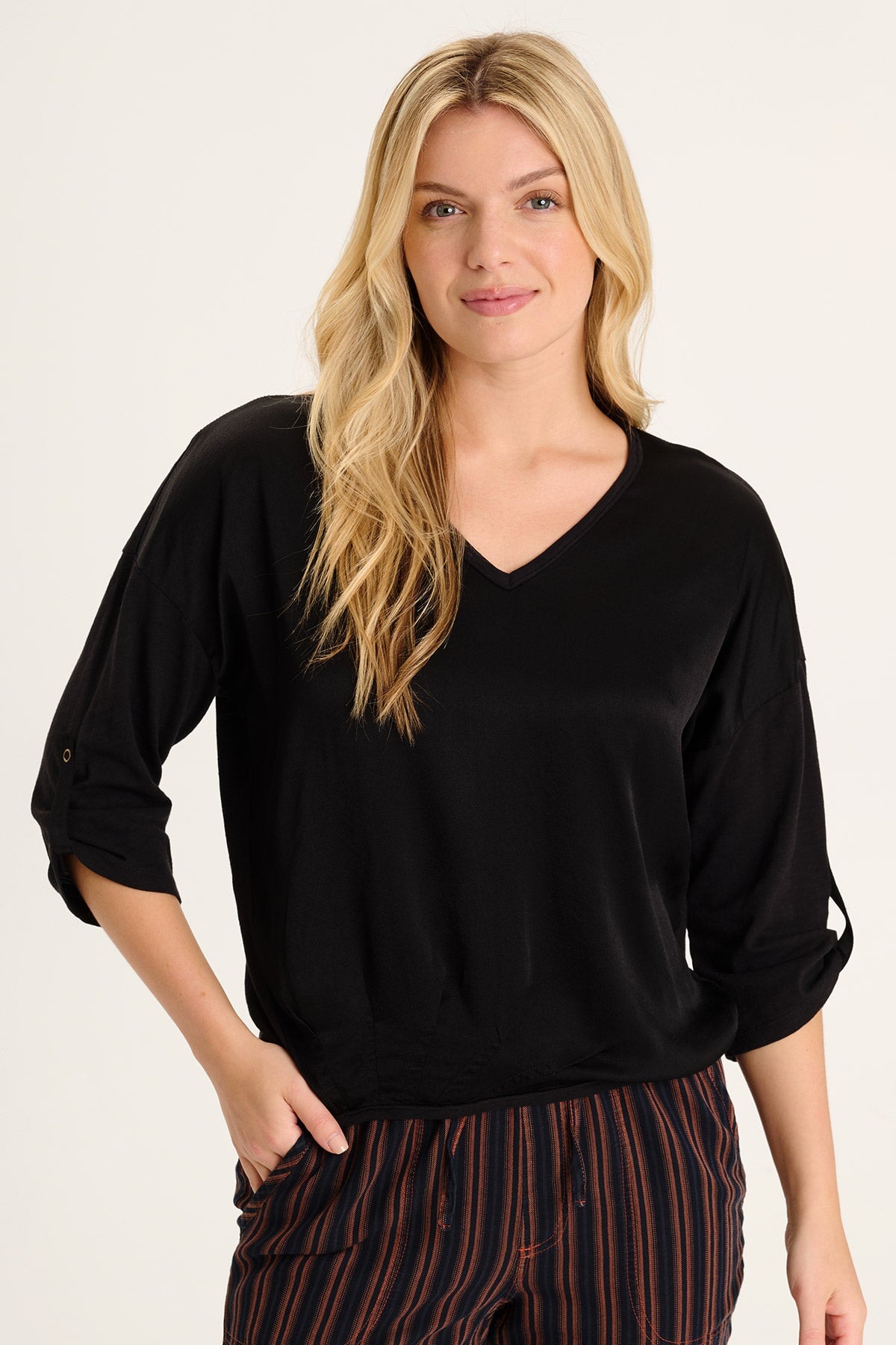 Vandiver Women's Black Top - Stylish & Comfortable Blouse for Casual Wear, Office & Night Out