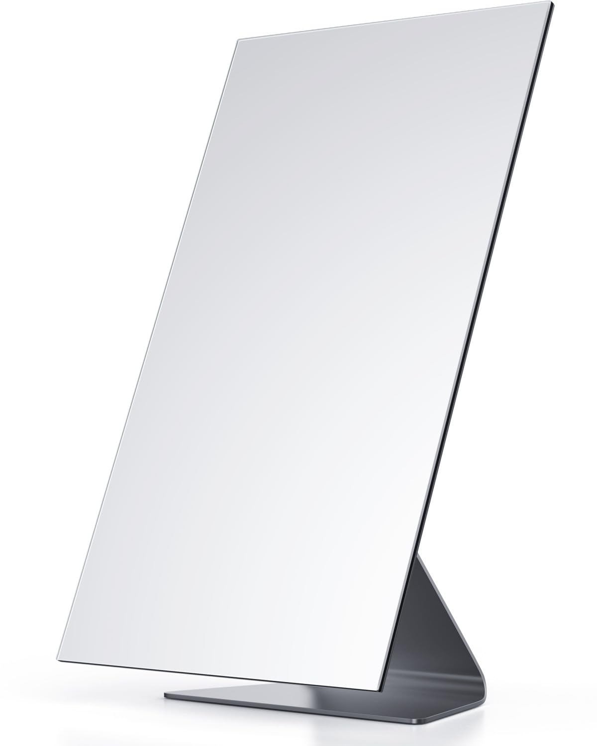 12 Inch Rectangular Makeup Mirror with Stand - Metal Vanity Mirror for Desk, Countertop, Bedroom & Bathroom | Perfect for Makeup Application, Skincare Routine & Dorm Room Decor