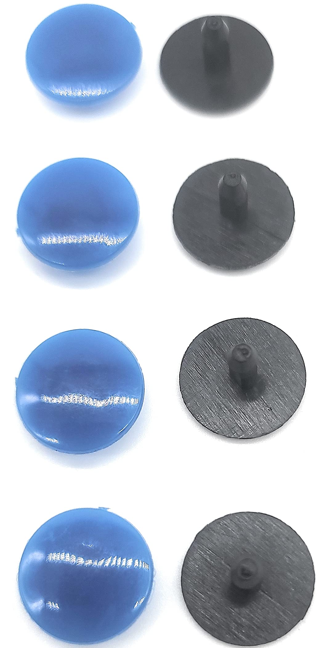 LT Blue Shoe Rivets for Crocs - Durable & Stylish Replacement Charms - Perfect for Customizing Crocs Clogs & Sandals (Made in USA, Ships from TX) - Great for Kids, Teens & Adults DIY Fashion Accessories