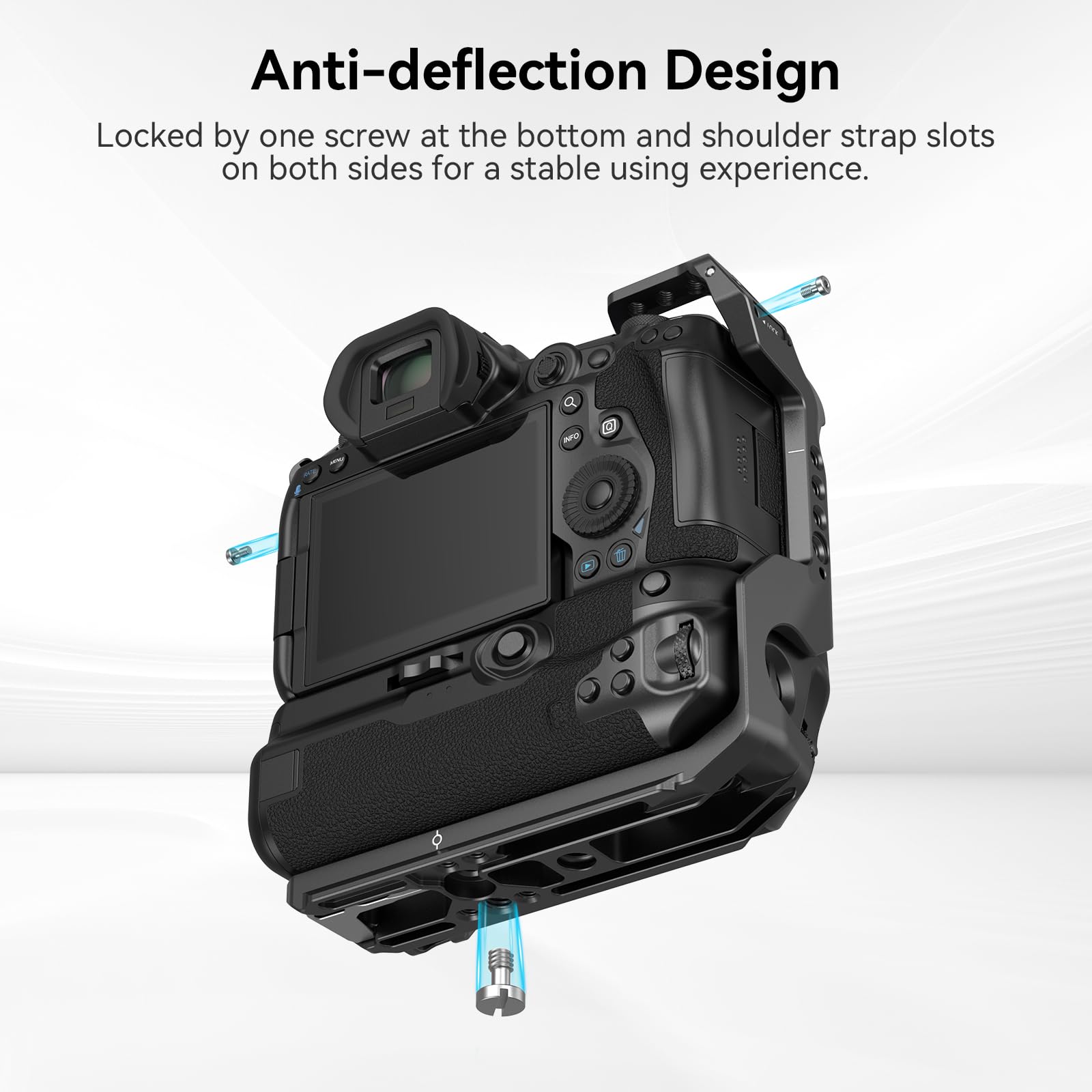 SmallRig R5 R6 Camera Cage for Canon EOS R5 R6 with BG-R10 Battery Grip - Aluminum Alloy Video Rig for Filmmaking & Photography - Includes Cold Shoe Mount 3464B - Perfect for Vlogging, Documentary & Studio Shooting