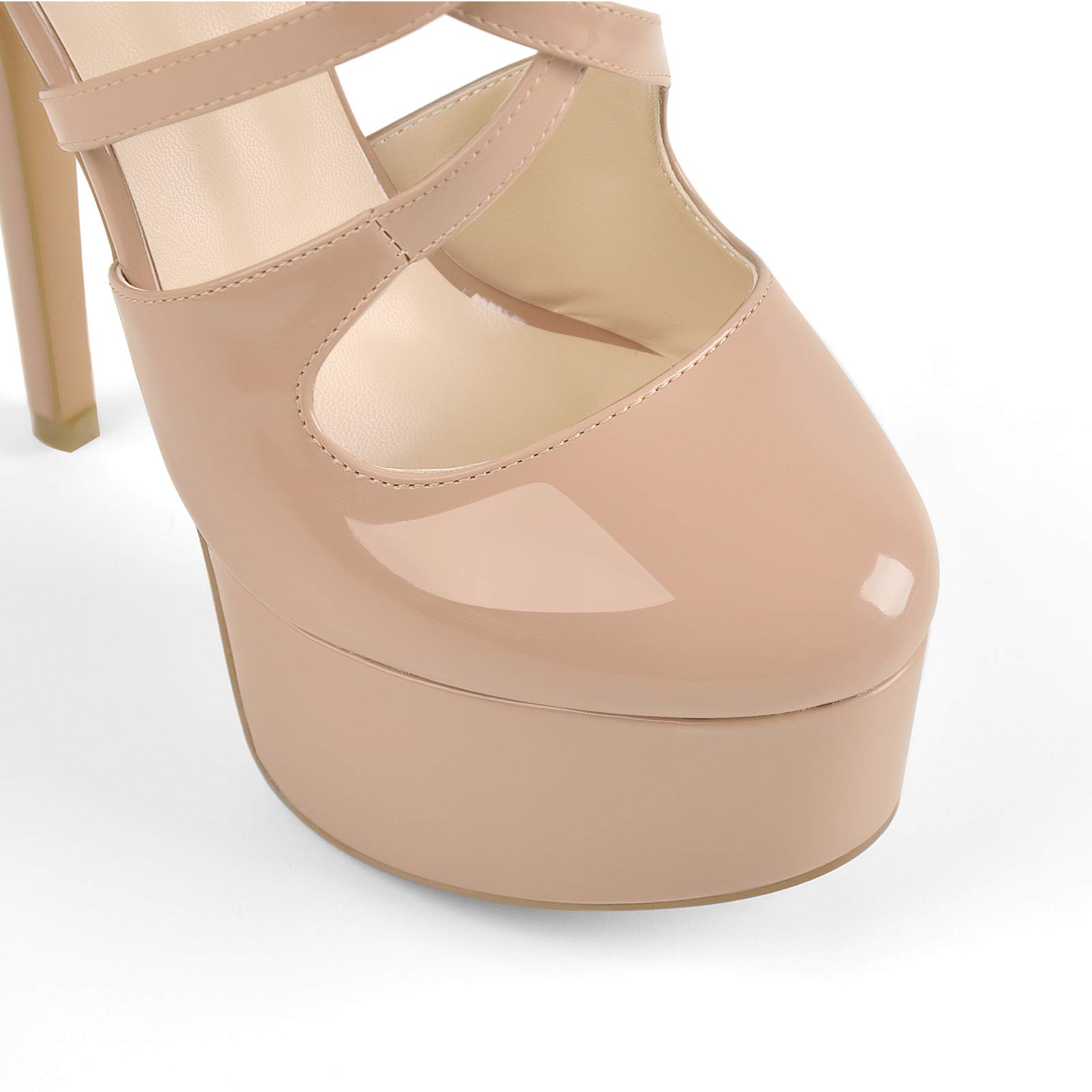 LISHAN Women's Platform High Heel Sandals - Comfortable Chunky Heels for Women, Fashionable Dress Shoes for Party, Wedding & Night Out