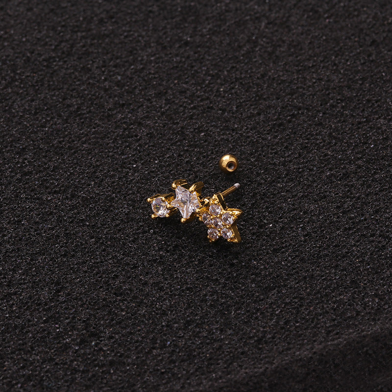 20G Celestial Galaxy Cartilage Ball Back Piercings - Unique Body Jewelry for Ear Cartilage, Tragus, Helix | Perfect for Everyday Wear, Parties & Self-Expression | HSPJ1969