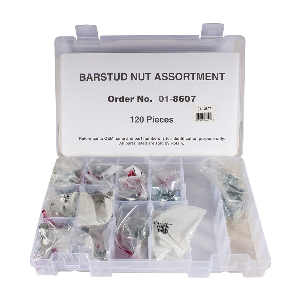 Stainless Steel Bar Stud Nut Assortment Kit - 100-Piece Metric & SAE Threaded Fastener Set for Automotive, Motorcycle & Machinery Repair | Garage Workshop & DIY Projects