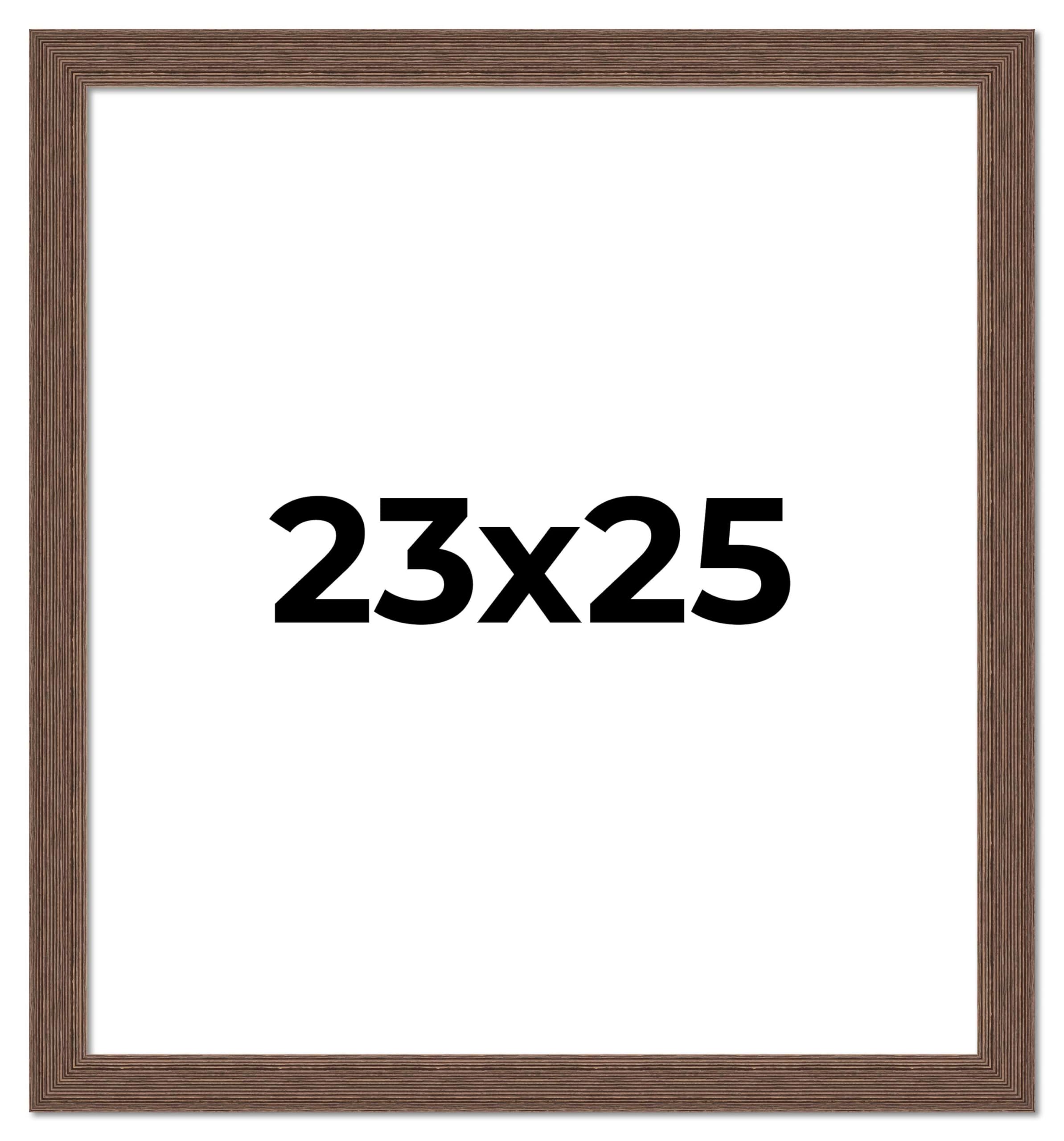 23x25 Brown Distressed Barnwood Picture Frame - Rustic Farmhouse Photo Frame with UV Acrylic Shatter Guard & Acid-Free Backing | Perfect for Wall Decor, Wedding Photos, Family Portraits & Home Office Display