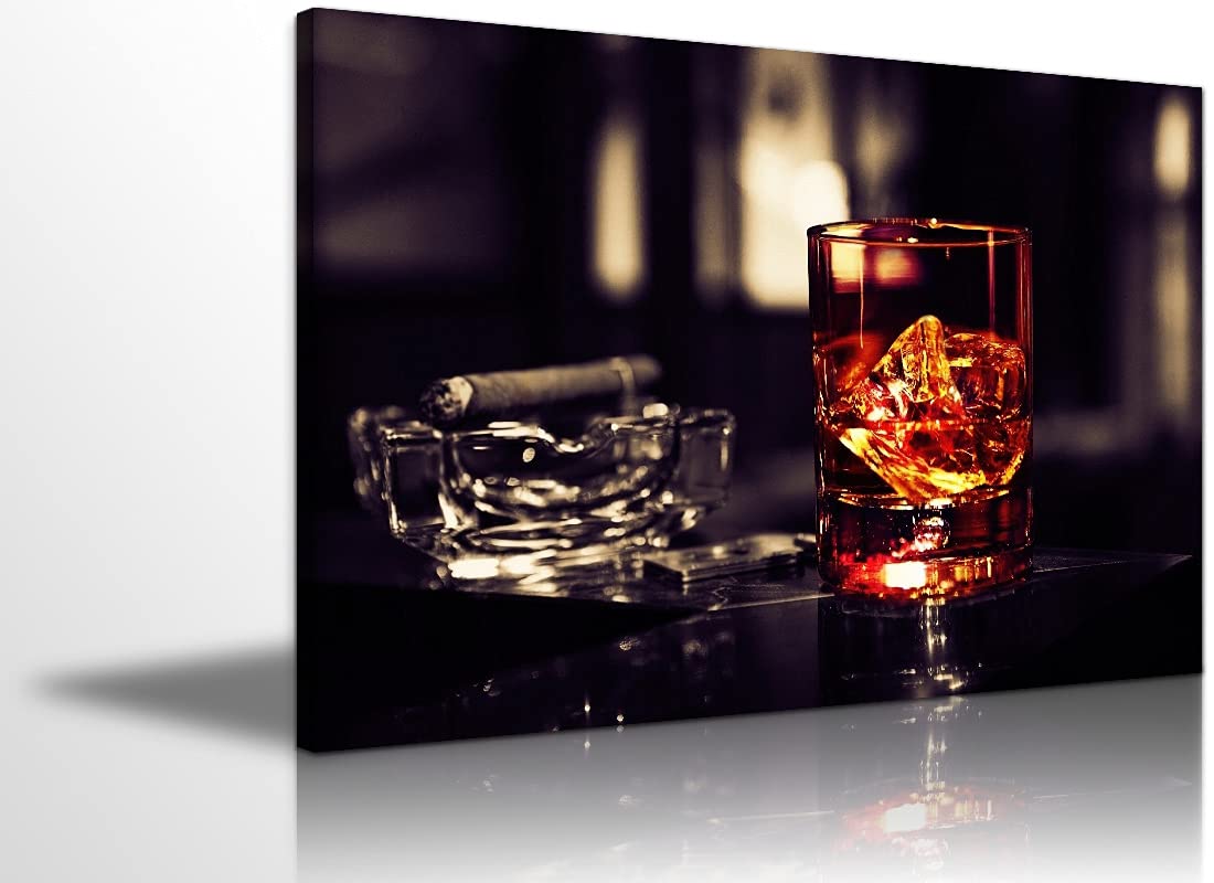 Modern Whiskey Poster - Kitchen & Bar Wall Art for Dining Room Decor (16x24