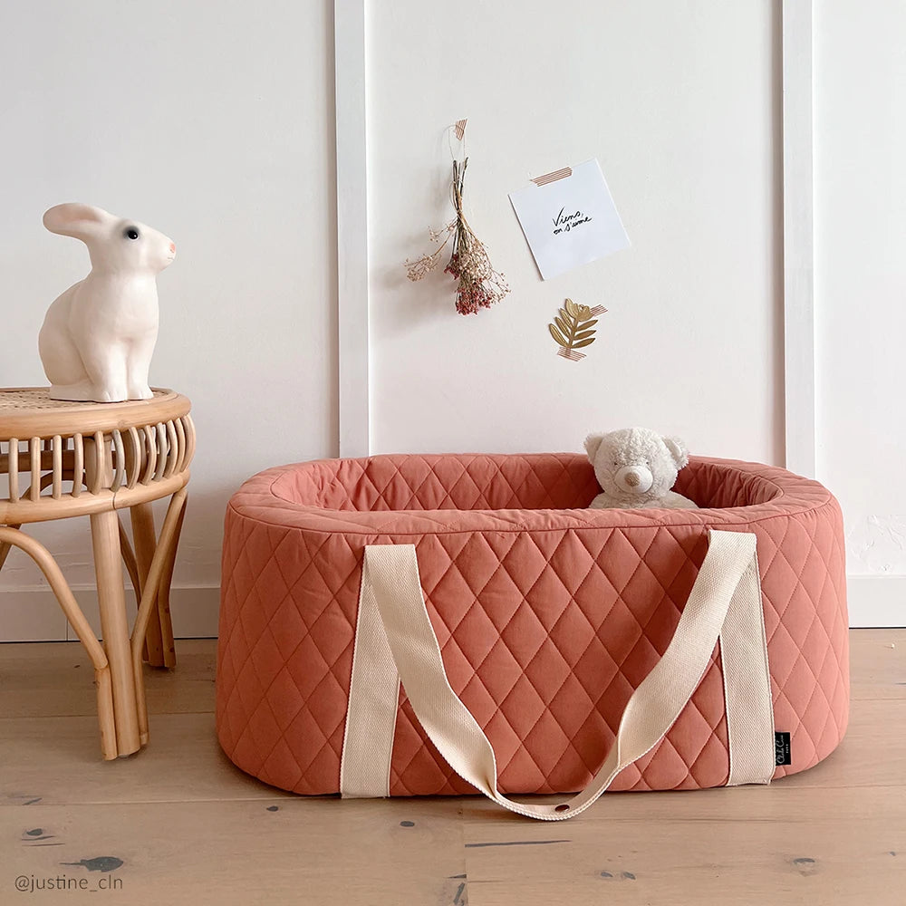 Charlie Crane KUKO Moses Basket - Premium Baby Bassinet for Newborns | Portable & Stylish Nursery Bed | Perfect for Home, Nursery, or Travel Use