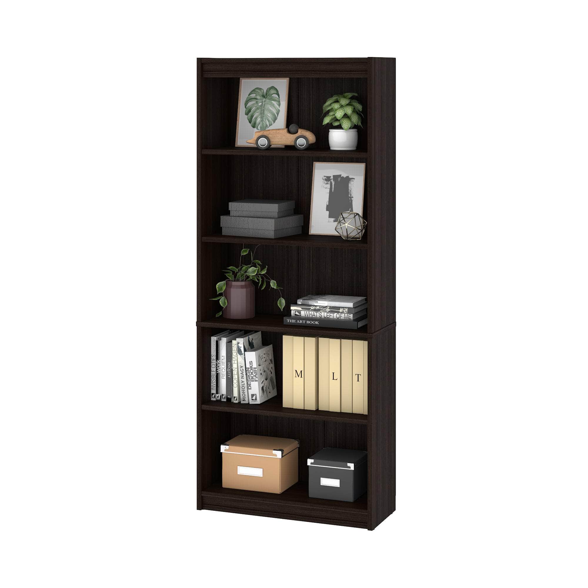 Universal 30W Standard Bookcase - 2 Color Options for Home Office, Living Room & Bedroom Storage