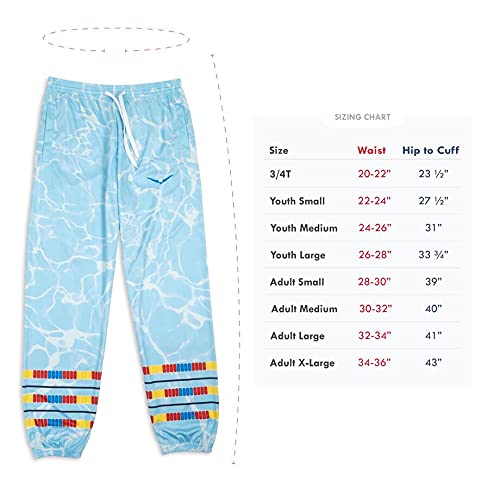 **Swim Lanes Lounge Pants - Quick-Dry Performance Swim Pants for Men, Women & Kids - Comfortable Poolside & Beach Wear for Swimming, Lounging & Water Sports**