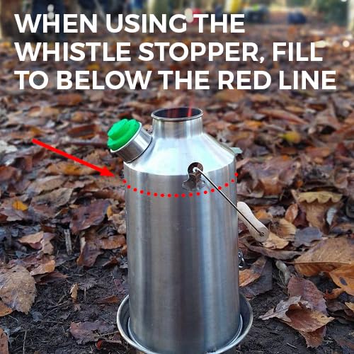 Kelly Kettle Base Camp - Large Stainless Steel Camping Kettle for Outdoor Cooking, Boiling Water & Emergency Preparedness | Perfect for Hiking, Backpacking & Survival Kits