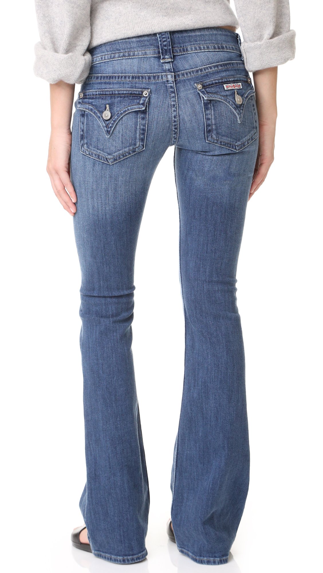 HUDSON Women's Signature Bootcut Flap Pocket Jeans - High Waist Stretch Denim Pants for Casual Wear & Everyday Style | Perfect for Work, Dating & Weekend Outfits