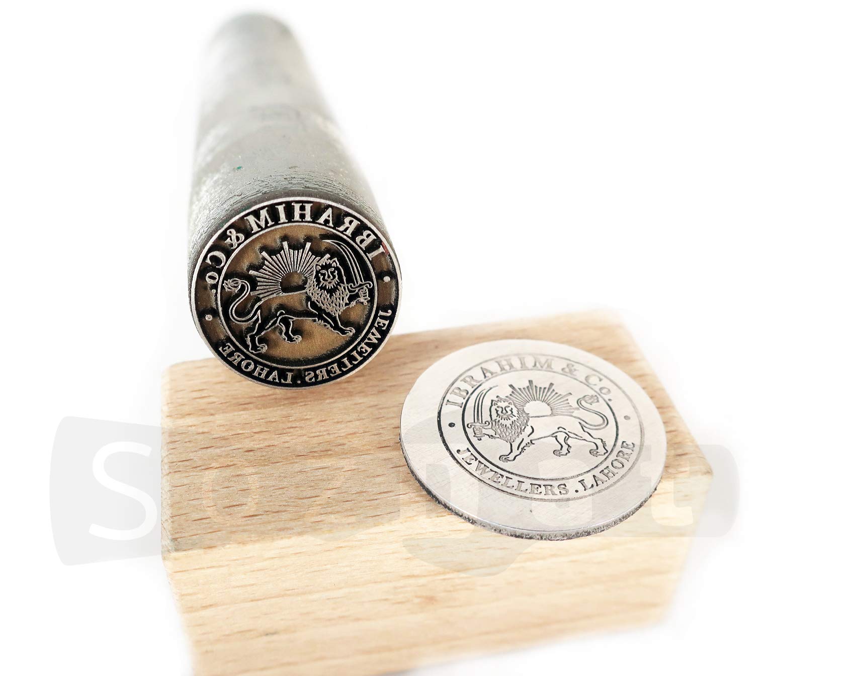 Custom Metal Stamp for Jewelry Making & Metal Stamping - Personalized Steel Punch Stamp with Logo Design - DIY Metal Branding Tool for Jewelers, Crafts & Leather Work (Ideal for Jewelry, Keychains & Leather Crafts)
