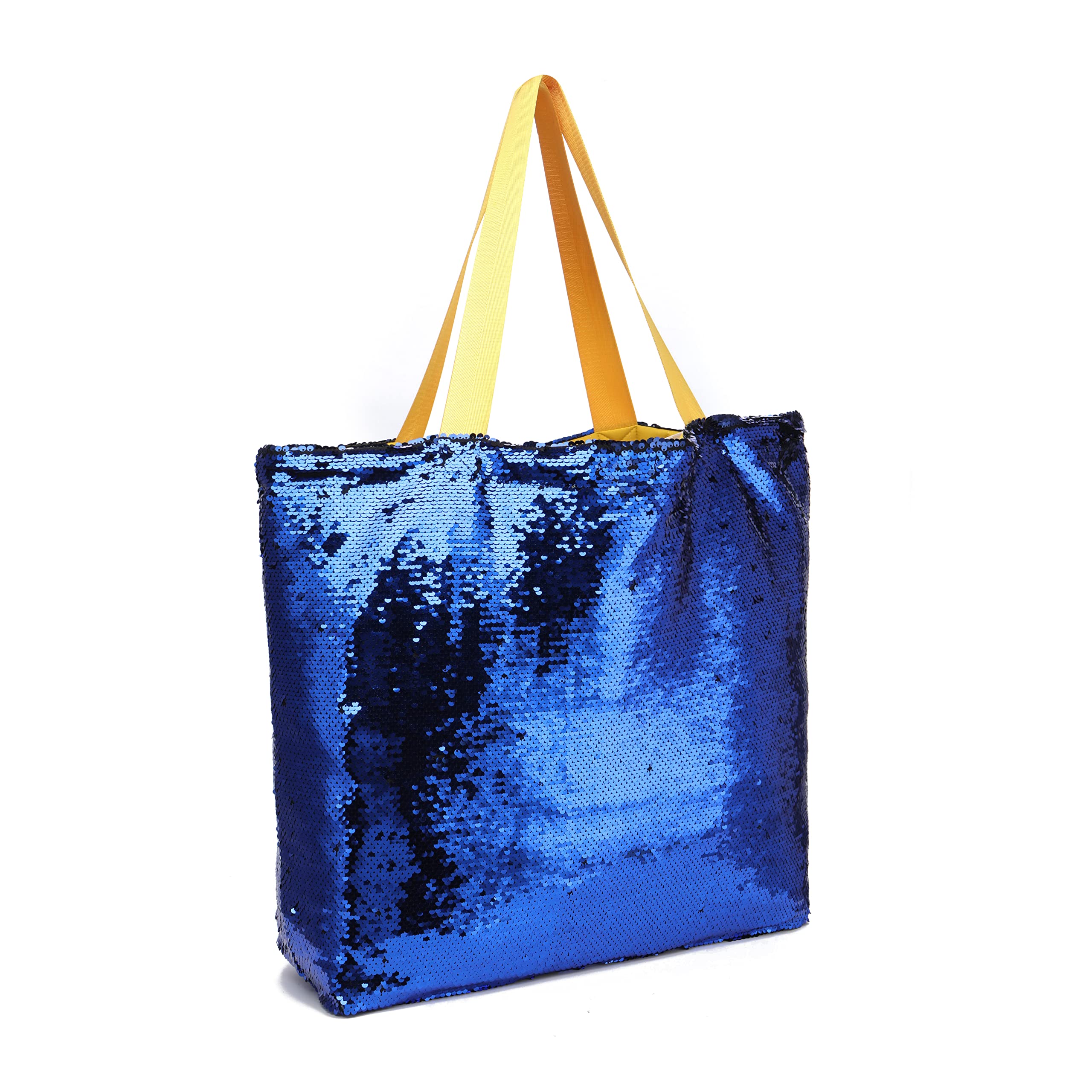 Sparkly Sequin Tote Bag for Women - Large Glitter Beach Bag with Handles, Perfect for Pool Party, Vacation & Shopping | Fashionable & Stylish Accessory