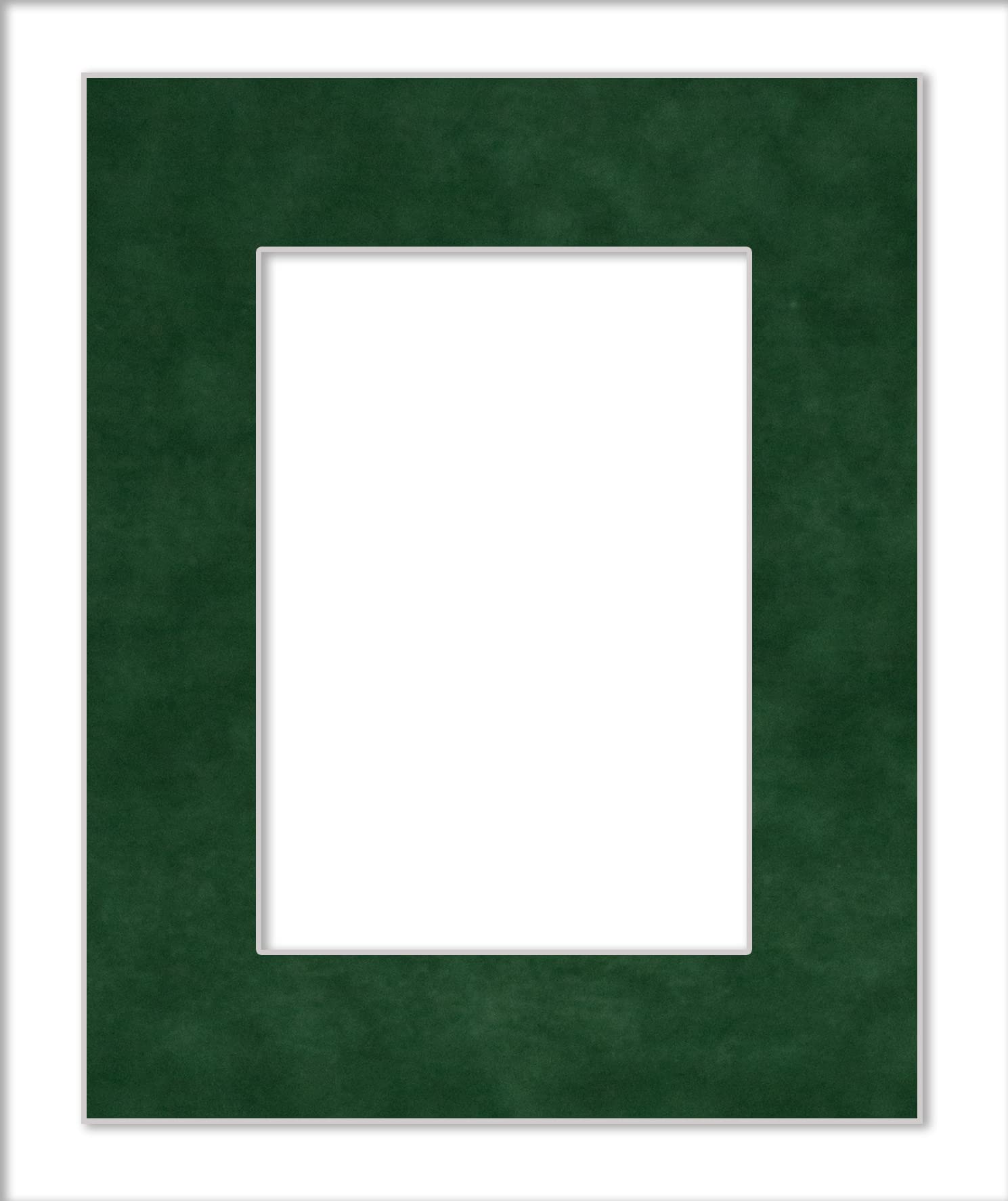 20x24 Acid-Free Green Suede Precut Mat Board for 17x22 Photos - 4-Ply Thickness with Backing Board & Self-Seal Crystal Clear Photo Mat Bag - Perfect for Picture Framing, Art Displays, and Home Decor