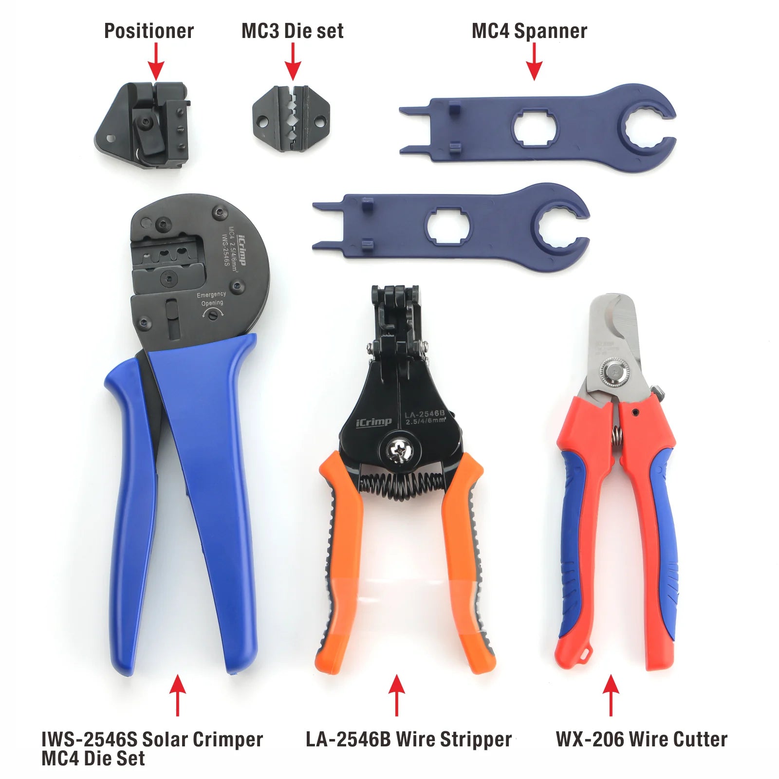 Solar Panel Installation Tool Kit - Solar Crimper, Wire Cutter, Stripper & Spanners for DIY Solar Projects | Perfect for Home Solar System Setup & Maintenance