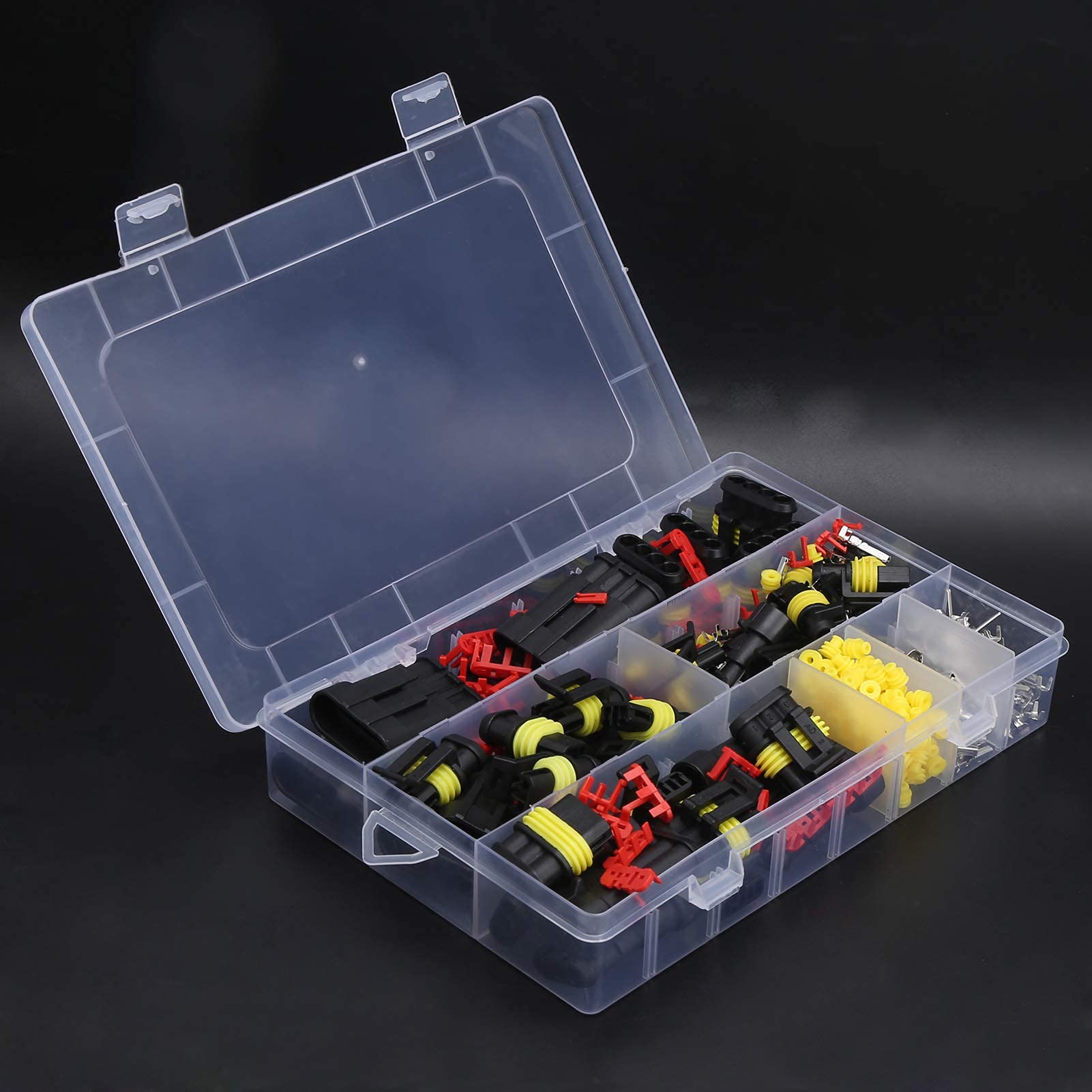 352 Pcs Automotive Waterproof Wire Connectors Kit - Electrical Wire Connector Plugs & Terminals for Car, Truck, Boat - Ideal for Vehicle Wiring, Marine Applications & DIY Electrical Projects
