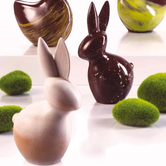 Premium 3D Bunny Chocolate Mold - 6 Inch High for Easter, Birthdays & DIY Candy Making - Perfect for Home Baking & Party Decorations