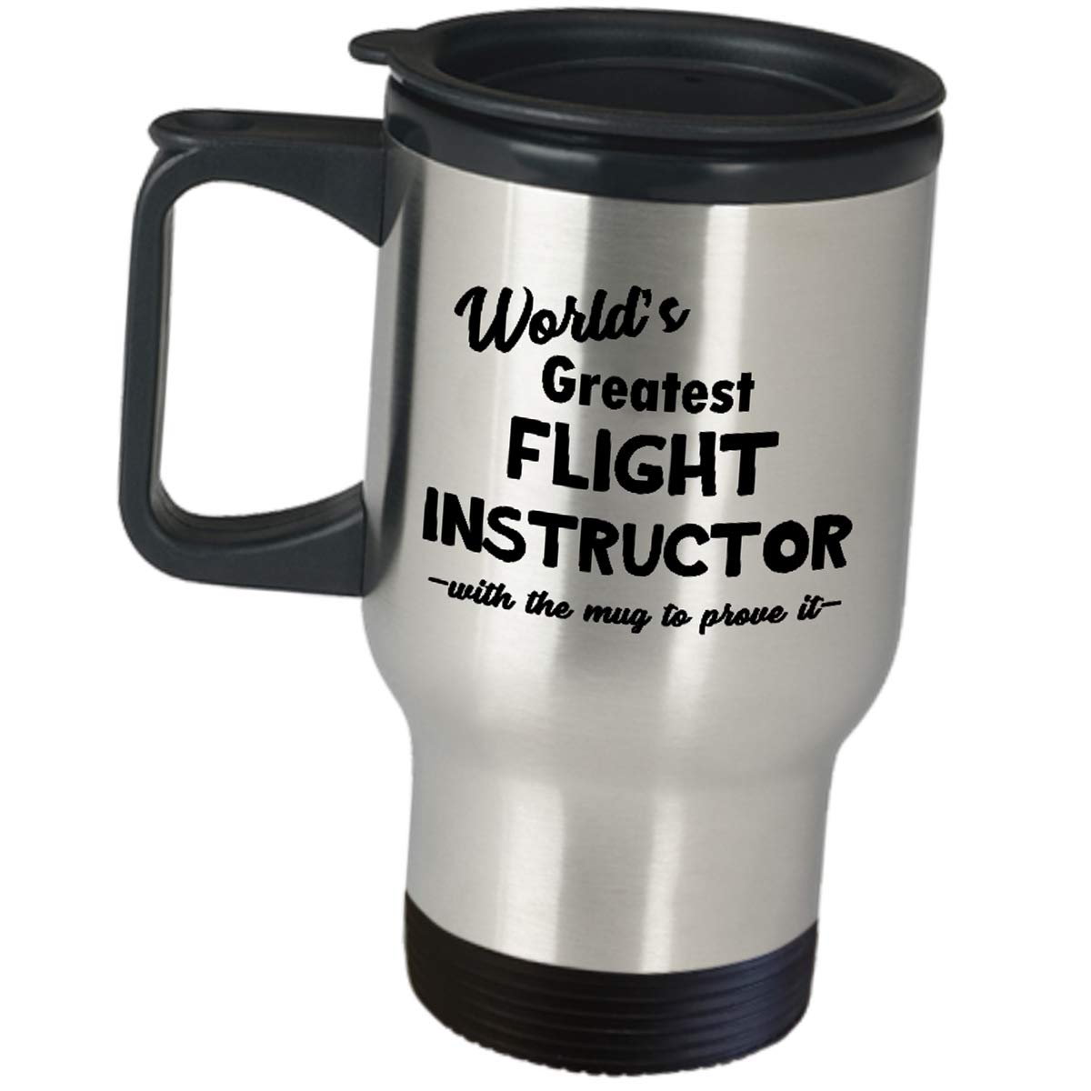World's Greatest Flight Instructor Coffee Tumbler - 20oz Insulated Travel Mug for CFI, ATP Pilots | Aviation Themed Gift for Certified Flight Instructors, Pilot Teachers | Funny & Cute Gag Gift for Aviation Enthusiasts | Perfect for Flight Training, Hangar Coffee Breaks & Pilot Appreciation Gifts