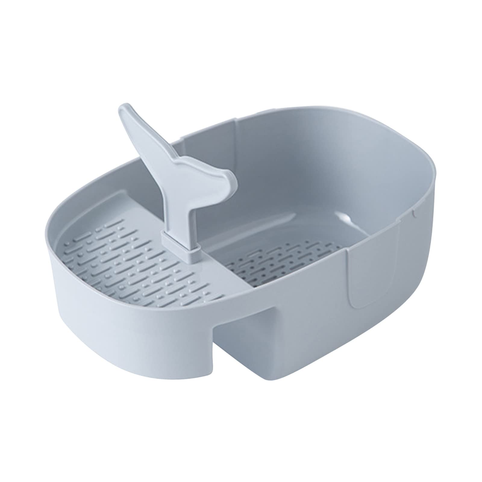 Swan Shape Kitchen Sink Drain Basket - Triangular Sink Drain Filter with Storage Rack & Sponge Holder - Portable Design Includes Cutting Board - Perfect for Small Kitchens, Dish Drying & Countertop Organization (Size C)