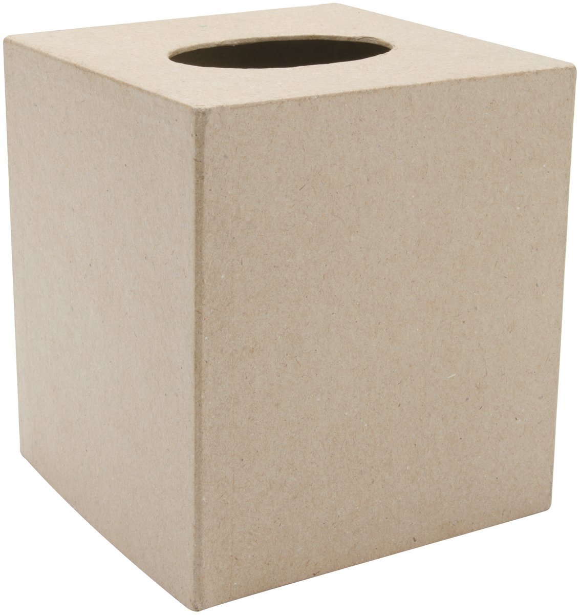 Darice Core'dinations 5x5 Inch Paper Mache Decorative Storage Boxes - Set of 6 Tissue Box Covers for Home Decor, Craft Projects & Gift Wrapping