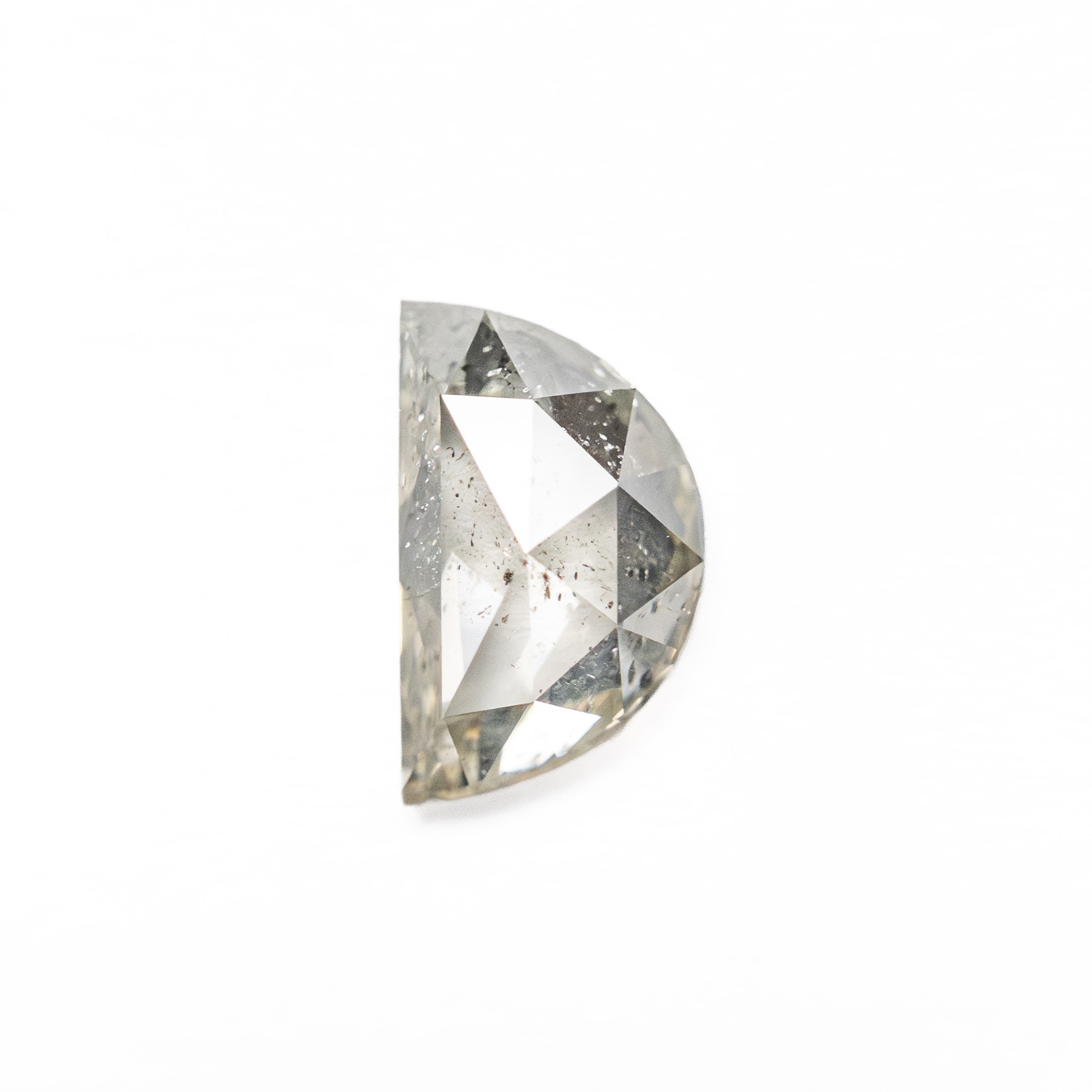 0.91ct Half Moon Rose Cut Diamond (7.91x4.75x2.79mm) - Natural Gemstone for Engagement Rings & Jewelry Making | Perfect for Bridal, Anniversary & Special Occasion Gifts