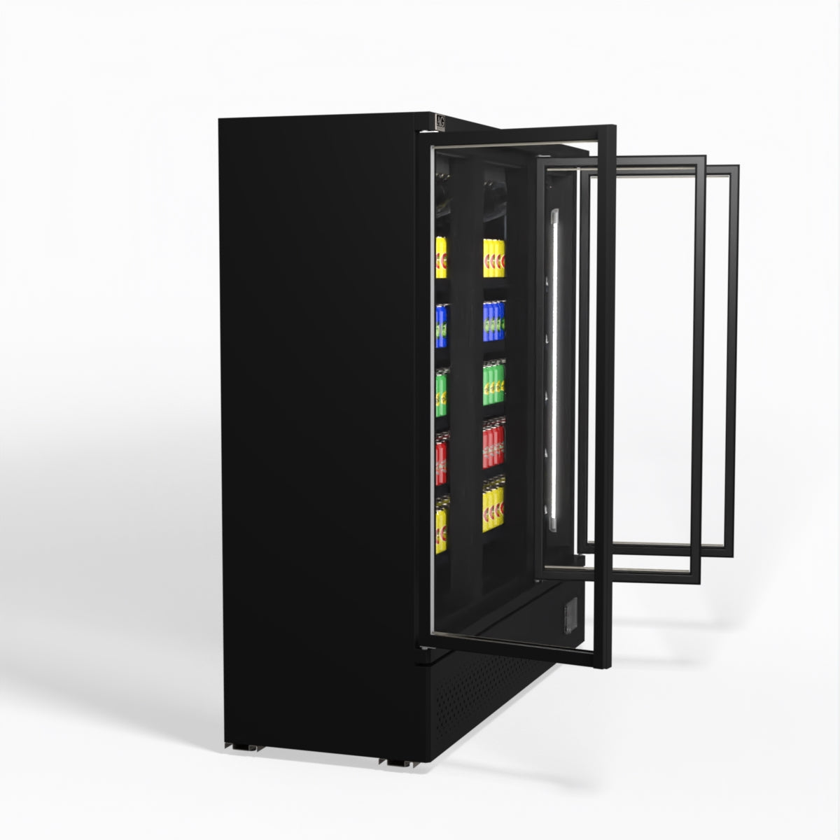AG Supermarket 3 Glass Door Commercial Upright Display Refrigerator 1539L - Perfect for Grocery Stores, Restaurants & Convenience Shops