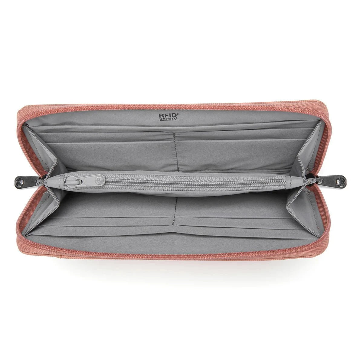 Pacsafe RFIDsafe™ RFID Blocking Continental Wallet - Secure Travel Wallet for Credit Cards & Passport - Perfect for International Trips & Daily Commute