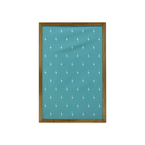 Teal and White