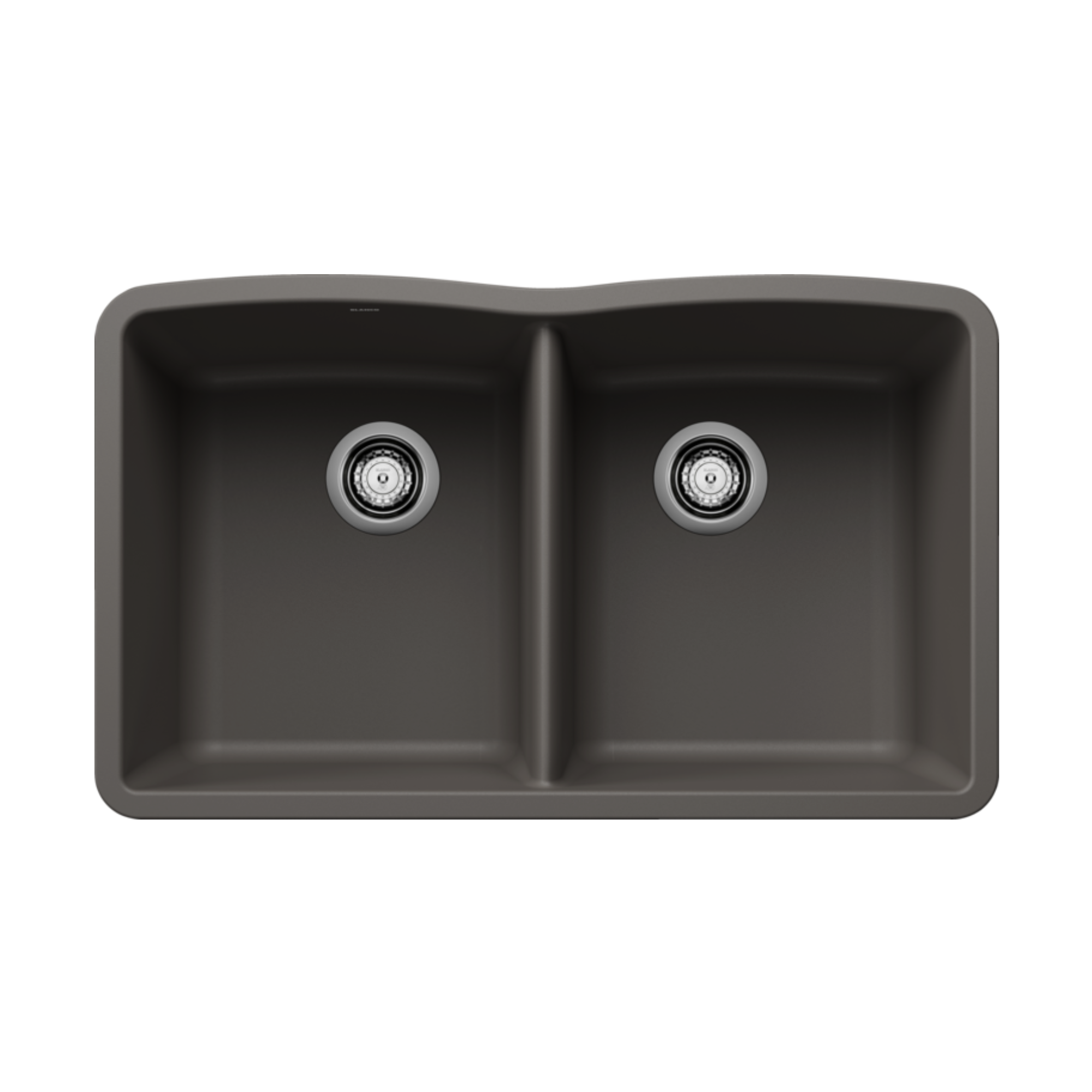 Blanco Diamond Equal Double Bowl SILGRANIT Kitchen Sink - Premium Stainless Steel Undermount Sink for Modern Kitchens | Perfect for Food Prep, Dishwashing & Entertaining