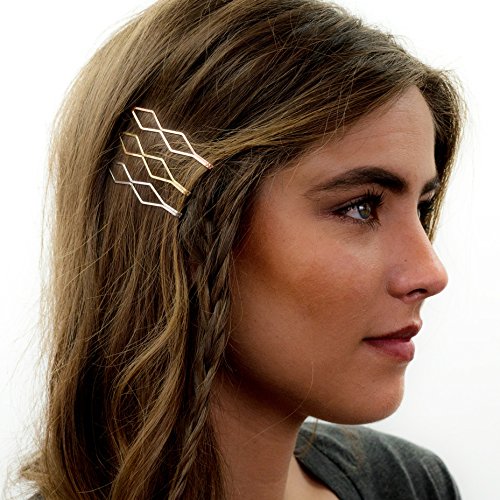 Fashion Metal Hair Pins for Women - 3pc Decorative Bobby Pins | Perfect for Styling & Special Occasions