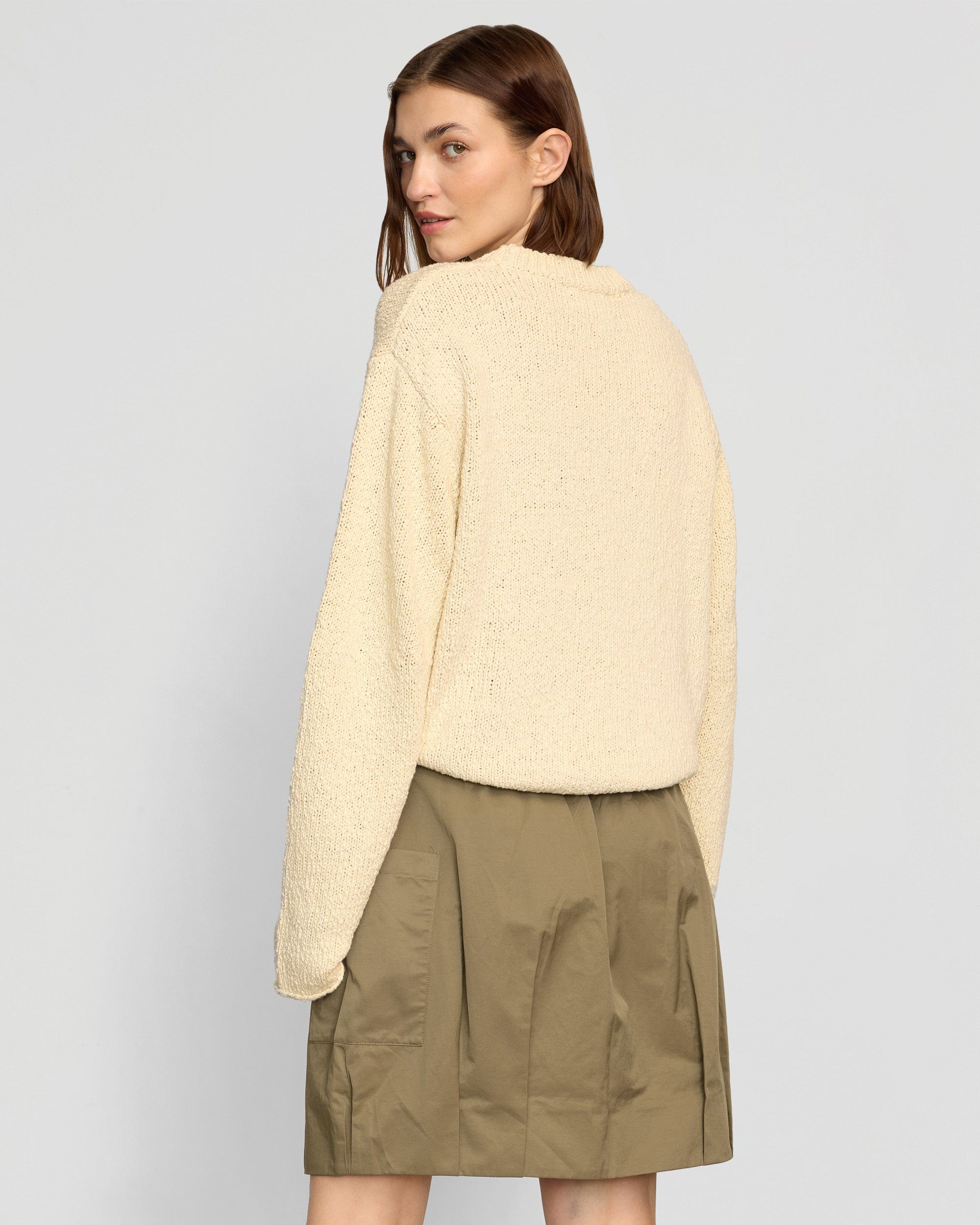 Sonya Textured Organic Cotton Sweater for Women - Soft & Cozy Knit Pullover - Perfect for Fall & Winter Layering, Casual Outfits & Office Wear