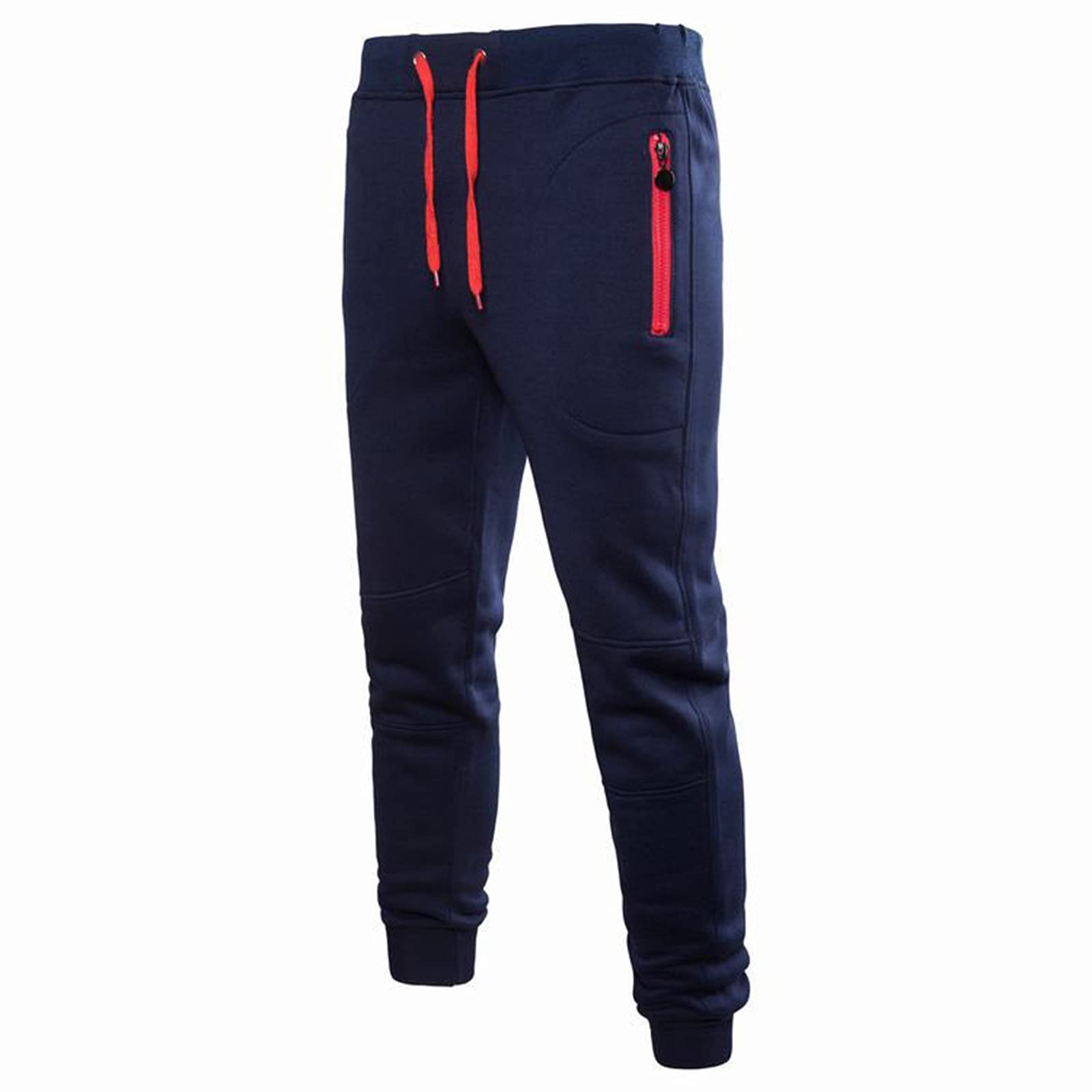 QTOCIO Men's Lightweight Sweatpants with Zip Pockets - Baggy Jogger Pants for Workout, Running & Casual Wear - Comfortable Athletic Pants with Drawstring Waist for Gym, Lounge & Everyday Use