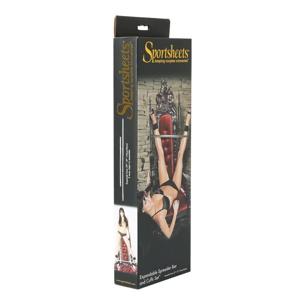 Premium Expandable Spreader Bar & Cuffs Set - Heavy Duty Restraint Kit for BDSM, Bondage & Bedroom Play - Perfect for Couples & Adult Playtime