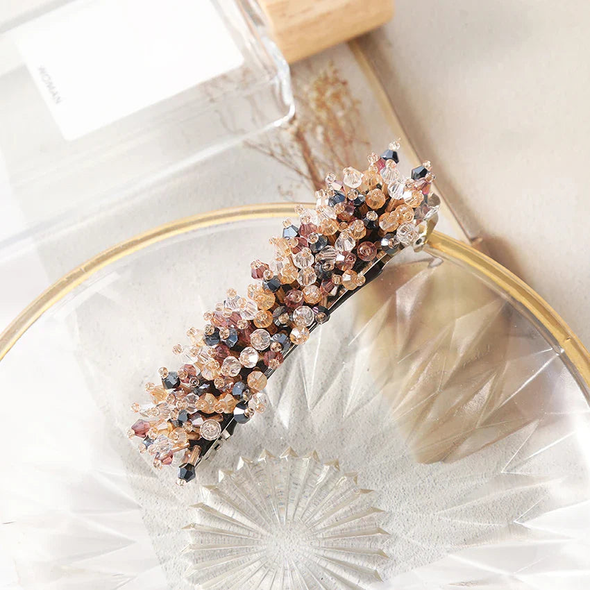 Sparkling Rhinestone Pearl Hair Clip Headband - Elegant Bridal Hair Accessories for Weddings, Parties & Special Occasions