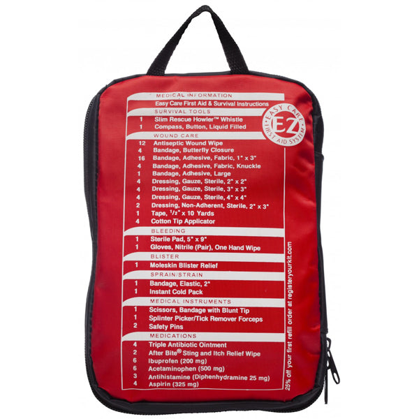Adventure First Aid Kit 2.0 - Compact & Lightweight Emergency Medical Supplies for Hiking, Camping & Outdoor Survival - Essential Safety Gear for Travel & Backpacking