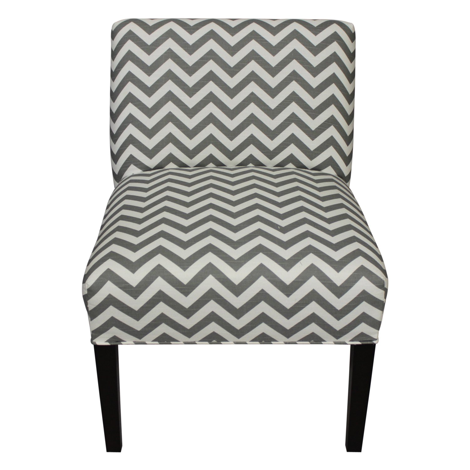 SOLE Designs Chloe Collection Armless Living Room Accent Chair - Upholstered Slipper Chair for Small Spaces, Bedroom & Reading Nook | Modern Comfort Seating